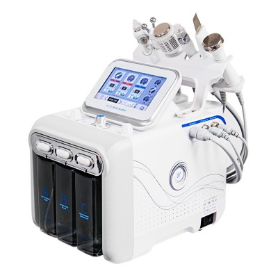 6 in 1 H2O2 Hydrogen Oxygen Small Bubble Facial Spa Oxygen Peel Hydrodermabrasion Machine  SPA30